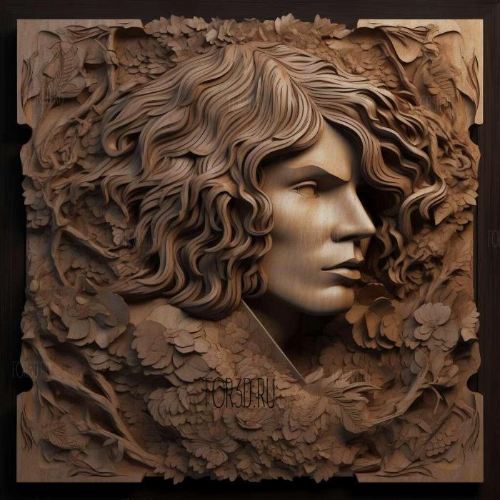 jim morrison 2 stl model for CNC